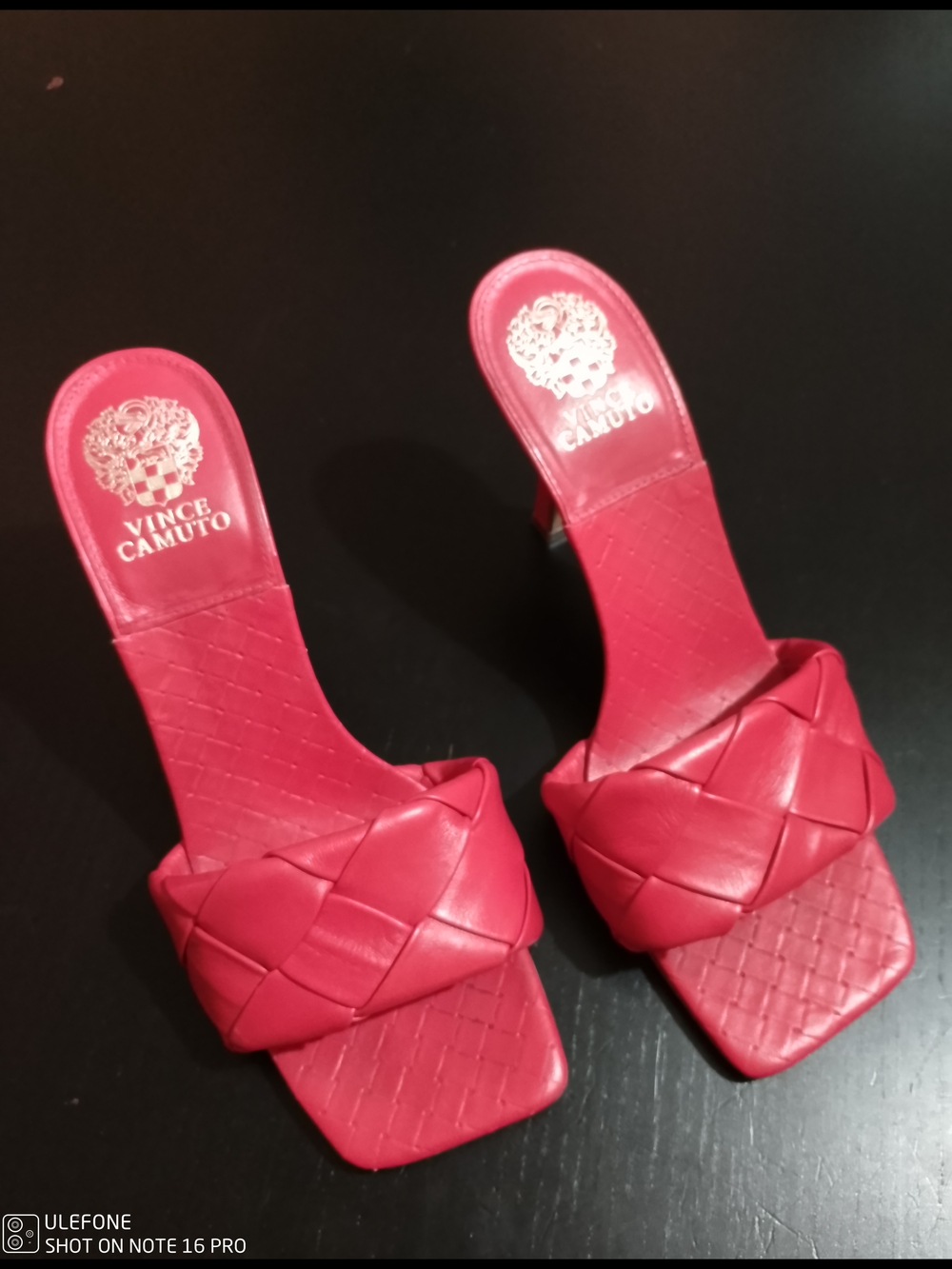 Vince Camuto Pink Braided Slide Mules